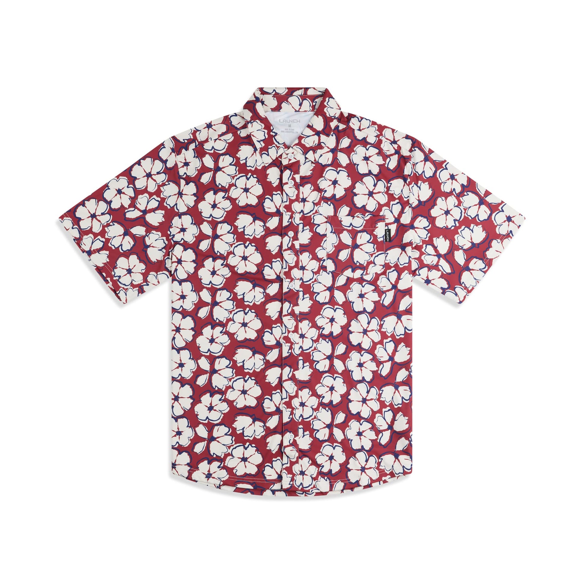 Free Flow SS Button Down-Plumeria